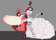 bunny_suit cat_girl garie_tuman gigantic_penis huge_insertion micha_jawkan senki_zesshou_symphogear // 5608x4064 // 2.9MB